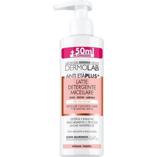 Dermolab Micellar Cleansing Milk Anti-Aging Plus for Face, Eyes and Lips with Hyaluronic Acid 250ml Dermolab Micellar Cleansing Milk Anti-Aging Plus for Face, Eyes and Lips with Hyaluronic Acid 250ml