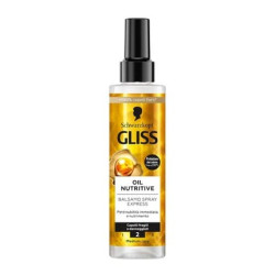 Schwarzkopf Gliss Oil Nutritive Conditioner Spray Express 200ml Leave In Conditioner Spray With Omega9 And Marula Oil