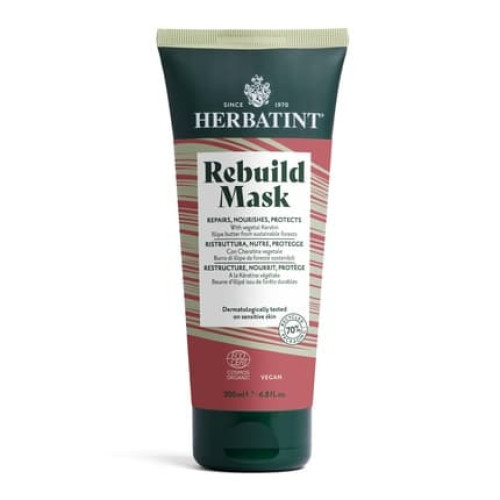 Herbatint Rebuild Mask Nourishes Repairs And Protects Damaged Hair 200 Ml