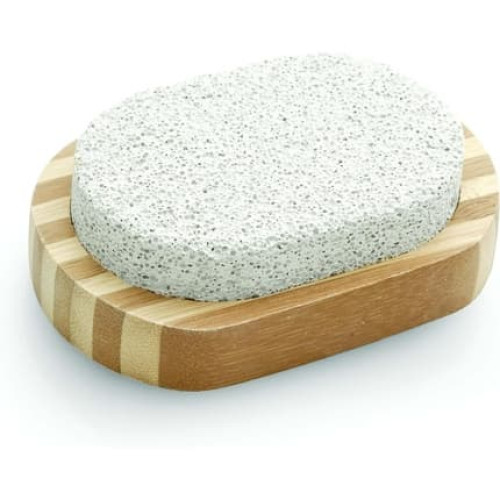 Oval Pumice Stone with Holder