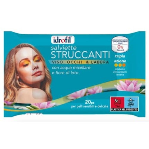 Idrofil Makeup Remover Wipes 20 Pcs With Micellar Water