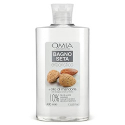 Omia Bagno Seta Erboristico Almond Oil Bath Foam for Delicate, Dry, and Stressed Skin 400ml