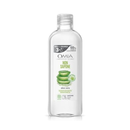 Omia Eco Bio Soap with Aloe Vera from Salento, Liquid Soap for Hands and Face, Moisturizing, Softening and Refreshing Action, Dermatologically Tested - 750ml Bottle