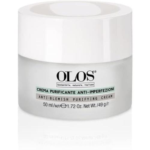 Olos Anti-Blemish Purifying Cream 1.7 Oz - Anti-Aging Face Cream for Blackheads
