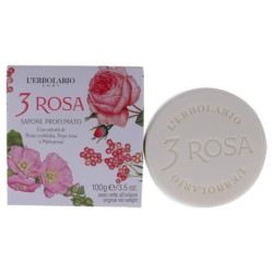 L'Erbolario 3 Rose Perfumed Bar Soap Enriched With Natural Ingredients and Aromatic Fragrances 3.5oz - Pack of 3 L'Erbolario 3 Rose Perfumed Bar Soap Enriched With Natural Ingredients and Aromatic Fragrances 3.5oz - Pack of 3