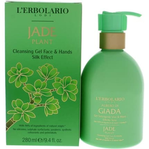 L'Erbolario Jade Plant Cleansing Gel Face and Hands Silk Effect 9.4oz Cleanser