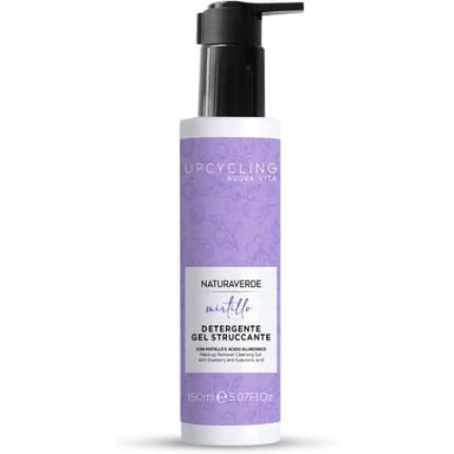Naturaverde Upcycling Blueberry Facial Makeup Cleansing Gel with Cranberry Extract and Hyaluronic Acid 150ml
