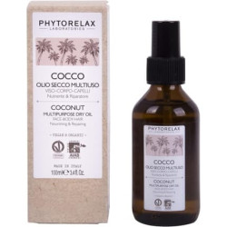 Phytorelax Laboratories Vegan Organic Coconut Multipurpose Dry Oil Face Body Hair Nourishing Wrapping Absorbs Immediately 100ml