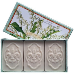 Saponificio Artigianale Fiorentino Lily Of The Valley Gift Soap Set 3x4.40oz Bars Saponificio Artigianale Fiorentino Lily Of The Valley Gift Soap Set 3x4.40oz Bars