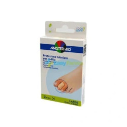 Pietrasanta Pharma Master Aid Foot Care Tubular Protection For Toes And Fingers 2 Protections 75x25 Mm Large Size