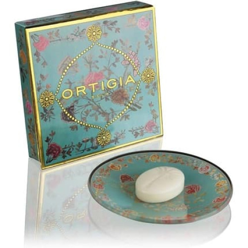 Florio Glass Plate and Guest Soap