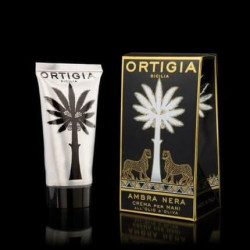 Ambra Nera Scented Hand Cream by Ortigia Sicilia Amber Olive Oil Aloe 80ml