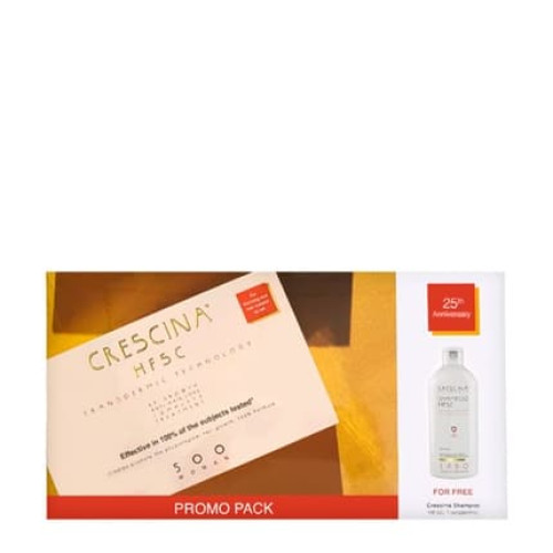 Crescina Transdermic Hfsc Complete Treatment 500 For Women 20x3.5ml + Free Shampoo 200ml Crescina Transdermic Hfsc Complete Treatment 500 For Women 20x3.5ml + Free Shampoo 200ml