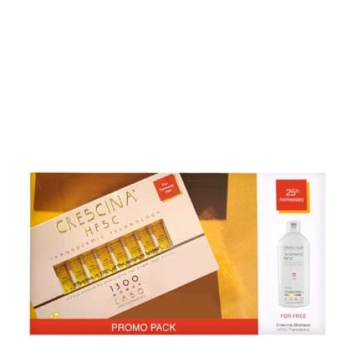 Crescina Transdermic Hfsc Complete Treatment 1300 For Women 20x3.5ml + Free Shampoo 200ml Crescina Transdermic Hfsc Complete Treatment 1300 For Women 20x3.5ml + Free Shampoo 200ml
