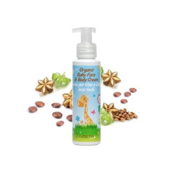Organic Baby Face Cream 100% Controlled Organic Quality - Cares and Protects