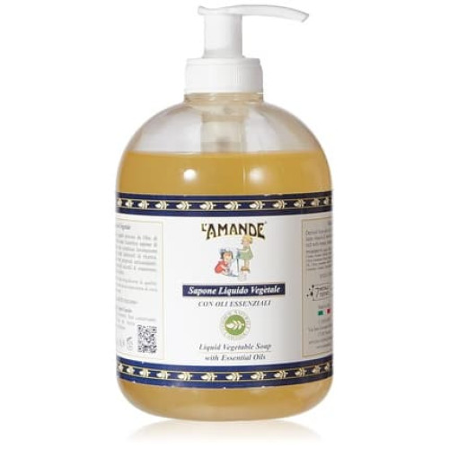 L'AMANDE Olive Oil Liquid Soap for Hands and Body with Vitamin E 500ml