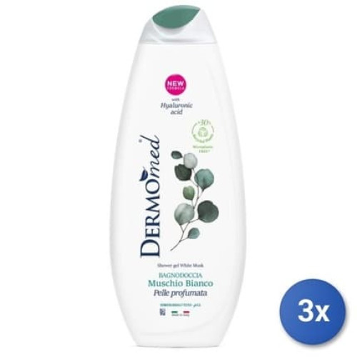 Dermomed Bath White Musk 650ml - Pack of 3