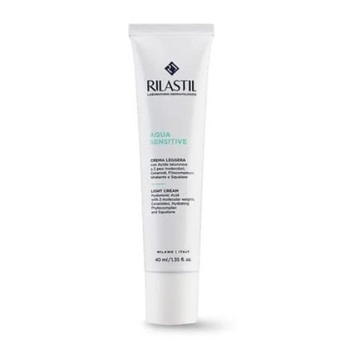 Rilastil Aqua Sensitive Light Cream 40ml Transparent White