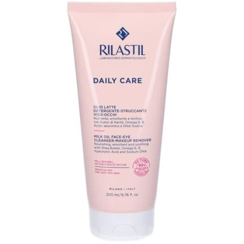 Rilastil Daily Care Face and Eye Cleansing Milk with Shea Butter and Hyaluronic Acid Rilastil Daily Care Face and Eye Cleansing Milk with Shea Butter and Hyaluronic Acid