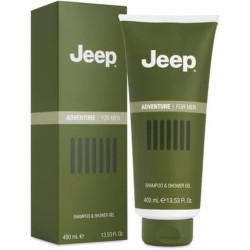 Jeep Adventure Shampoo & Shower Gel Refreshing Body Wash for Men Grapefruit, Peppermint & Rose Pepper Fragrance Grooming Essential 400ml Jeep Adventure Shampoo & Shower Gel Refreshing Body Wash for Men Grapefruit, Peppermint & Rose Pepper Fragrance Grooming Essential 400ml