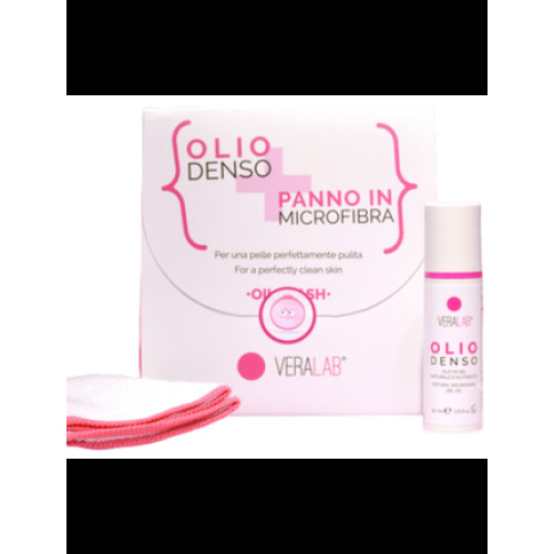 Veralab Oil Wash Set Facial Cleansing Thick Oil Travel 30 Ml With Microfiber Cloth