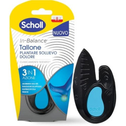 Scholl in-Balance Cushioning Pain Relief Insoles for Heel, Heel Pain, Achilles Tendon, Size M, Unisex Blue M