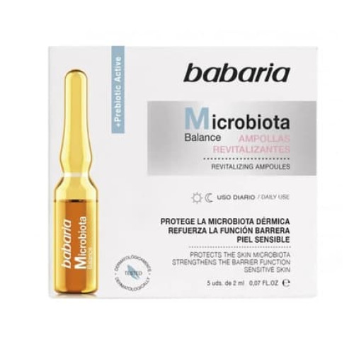 Babaria Microbiota Balance Revitalizing Treatment Ampoules For Sensitive Skin Daily Use 5 Units