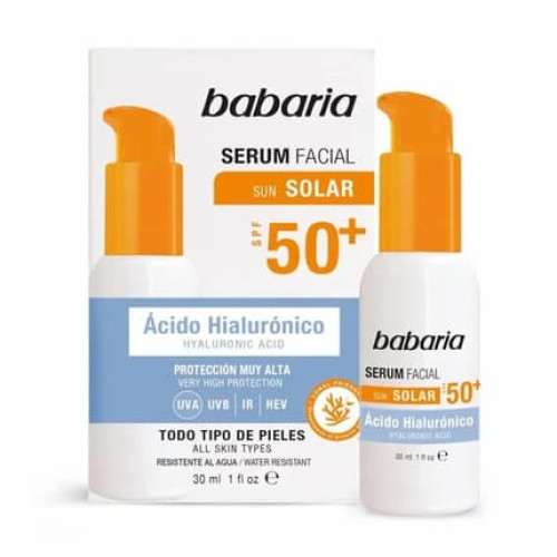 Babaria Babaria Solar Hyaluronic Acid Facial Serum Spf 50 30ml