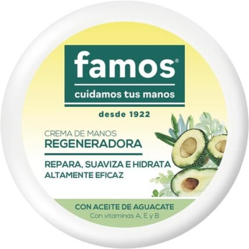 Famous Tarrina Regenerating Hand Cream 250ml