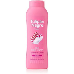 Black Tulip Shower Gel Strawberry And Cream, Pink, Sweet, 720 Milliliters Black Tulip Shower Gel Strawberry And Cream, Pink, Sweet, 720 Milliliters