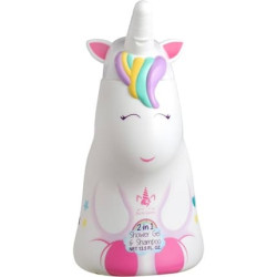 Unicorn 2-in-1 Shower Gel & Shampoo for Kids & Adults - Vegan, 90% Natural