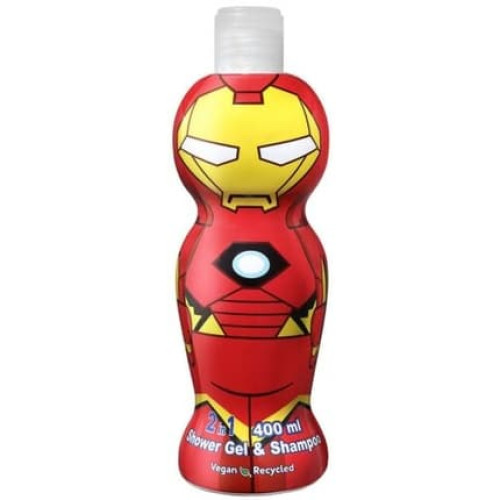 Marvel Iron Man 2-in-1 Vegan Shower Gel and Shampoo 400ml