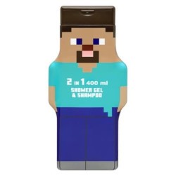 Minecraft Steve 2d Shower Gel And Shampoo 400ml Minecraft Steve 2d Shower Gel And Shampoo 400ml