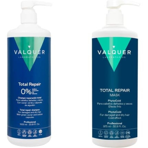 Valquer Total Repair Zero Shampoo and Mask - Repairs, Softens, and Nourishes