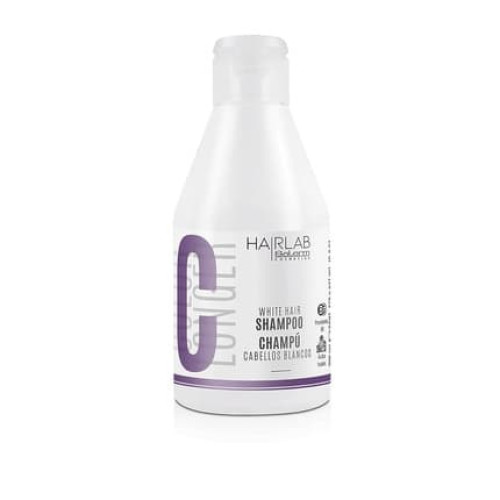 Salerm White and Bleached Hair Shampoo 300ml - Removes Yellow Tones - Adds Shine to Gray and Blonde Hair - Paraben Free