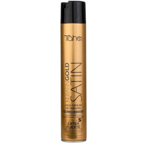 Tahe Satin Keratin Gold Hold Hairspray for Dry or Damaged Hair Level 5