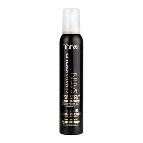 Tahe Botanic Keratin Gold Satin Fixing Foam 5 200ml - Professional Hair Care