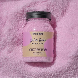 Flor de Mayo Mineral Bath Salt with Pink Carabiner 650g Flor de Mayo Mineral Bath Salt with Pink Carabiner 650g
