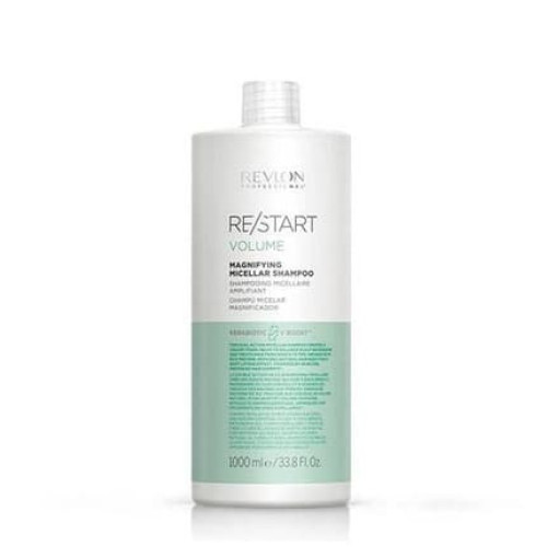 Revlon Restart Volume Magnifying Shampoo 1000ml Micellar Shampoo For Hair Volume
