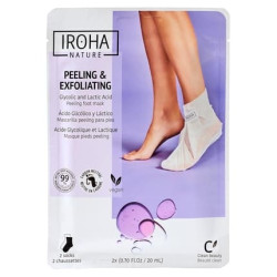 Iroha Nature Exfoliating Peeling Socks with Glycolic and Lactic Acid
