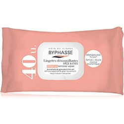 Byphasse 40 Grenade and Green Tea Makeup Remover Wipes