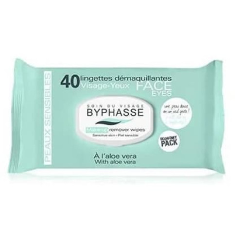 Byphasse Byphasse Makeup Remover Wipes Aloe Vera Sensitive Skin 40 Units