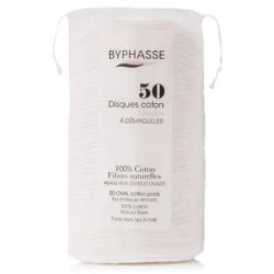 Byphasse Oval Cotton Makeup Remover Discs 50 Units