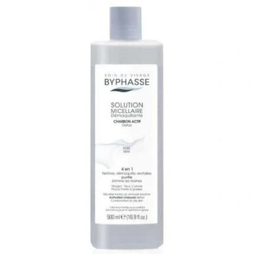 Byphasse Byphasse Micellar Makeup Remover Solution With Activated Charcoal 500ml