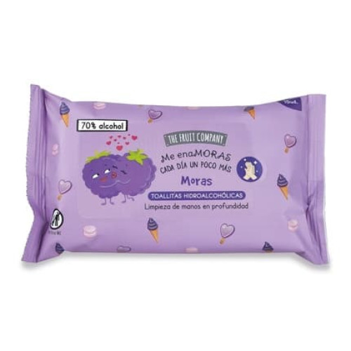 The Fruit Company Hydroalcoholic Hand Towels Moras Biodegradable 15 Pieces 70 Alcohol