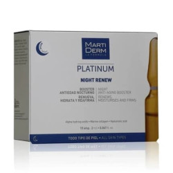 Martiderm Platinum Night Renew 10x2ml Ampoules Night Skincare Treatment