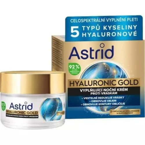 Astrid Anti-Wrinkle Filling Night Cream With Gold Proteins Hyaluronic Gold - 50 Ml