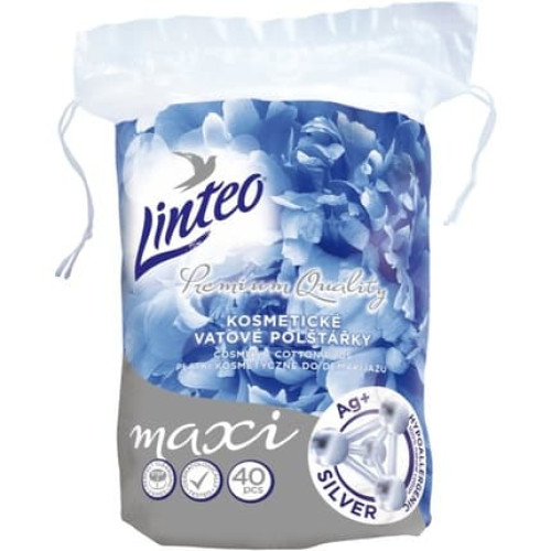 Linteo Premium Maxi Makeup Remover Pads Silver 40 Pcs