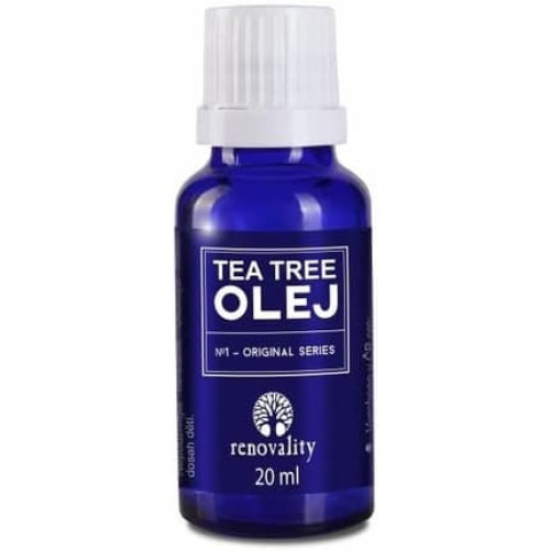 Tea Tree 20ml with Dropper Renovality Made in Czech Republic