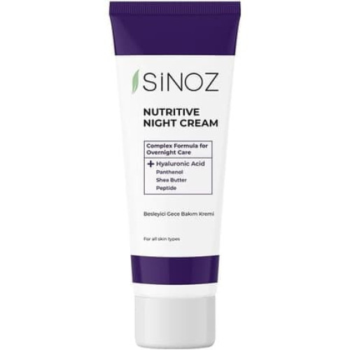 Sinoz Night Care Cream - Face Care Night Cream with Shea Butter and Panthenol
